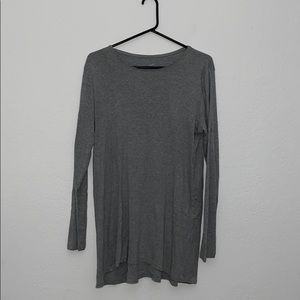 J.Jill Grey Long Sleeve Blouse